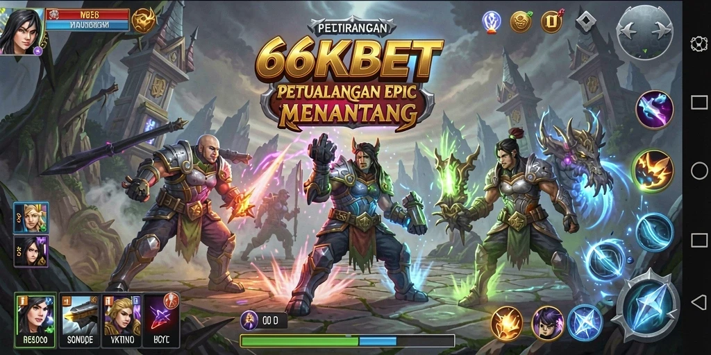 Tampilan gameplay 66KBET yang menakjubkan dan interaktif.
