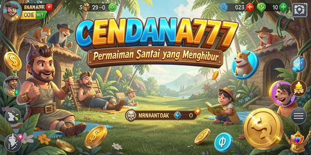 Tampilan gameplay CENDANA777 yang penuh warna dan menyenangkan.