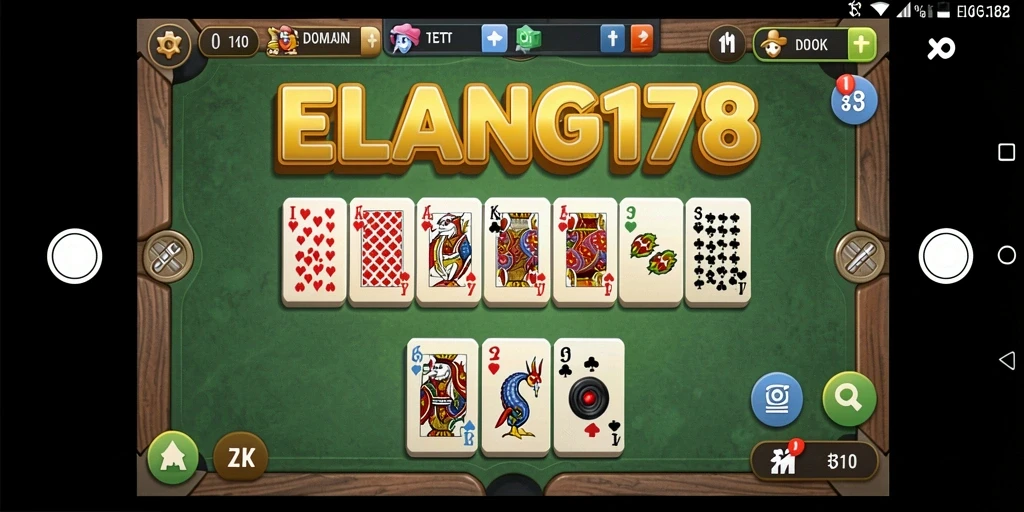 Tampilan menarik dari gameplay Domino ELANG178 dengan teman-teman.