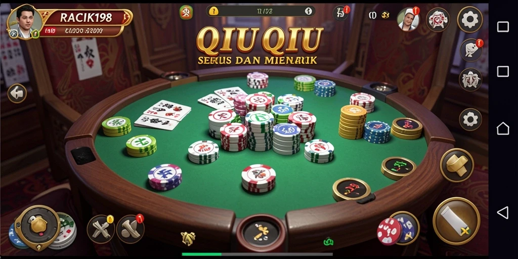 Tampilan gameplay QiuQiu yang seru dan penuh aksi.