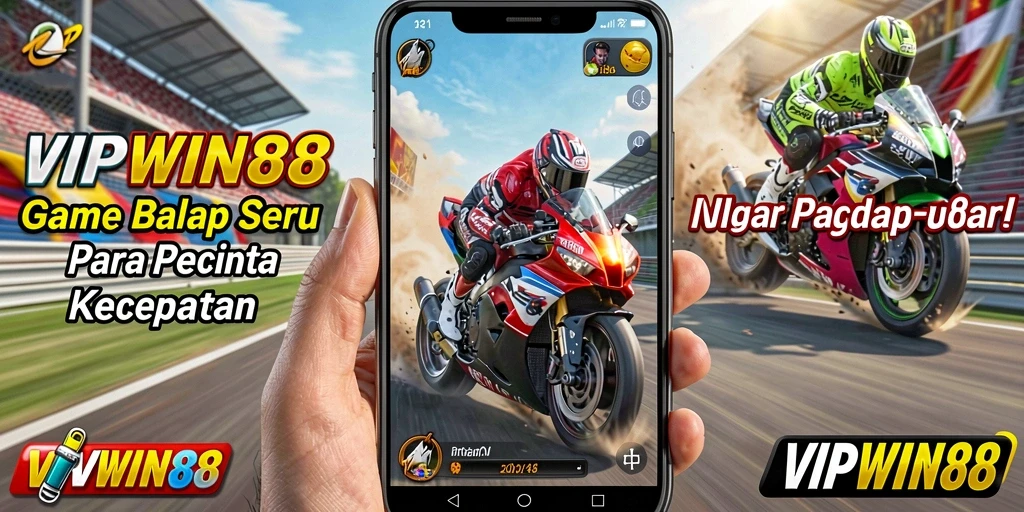 Screenshot gameplay <strong>VIPWIN88</strong> yang menunjukkan balapan seru dengan grafis memukau.